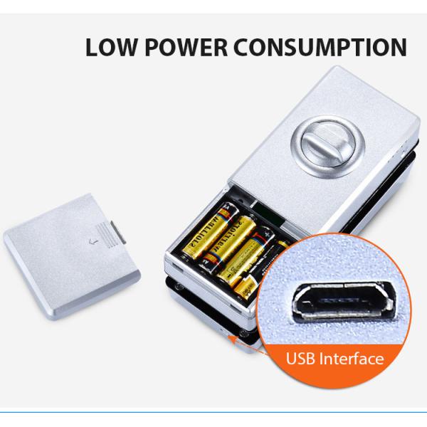 Fechaduras da porta eletrônicas da porta de vidro com controlo a distância da senha da impressão digital