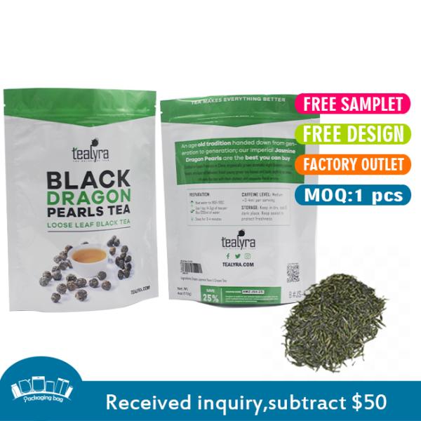 Biodegradable Coffee Packaging Pouch Tear Notch Childproof 2oz Coffee Bags