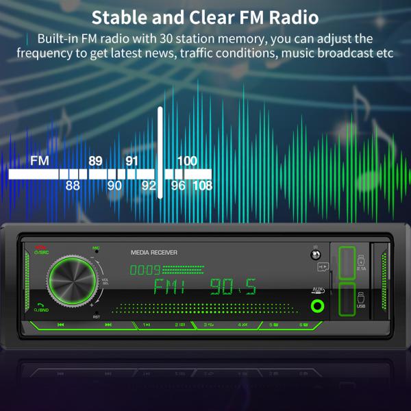 GRANDnavi Bluetooth 12v Встроенный прибор 1 Din Fm Aux В Приемник Sd Usb Автомобильный Mp3 плеер Стерео Авторадио Автомобильное радио