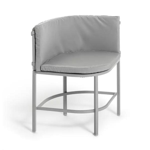 Maximize Your Outdoor Space with this Space Saving Rattan Weave and Steel Dining Set