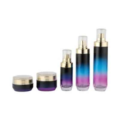 Hot Stamping 40ML Glass Lotion Bottles Skincare Packaging Cream Bottles OEM