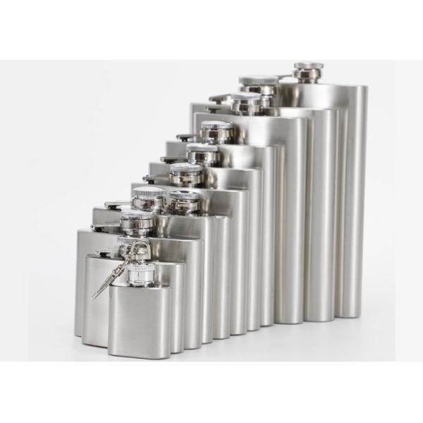 Environmental Protection 1- 18 Oz Hip Flask Plastic Cover Stainless Steel Jug