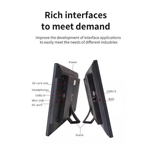 23.6inch LCD video wall Digital signage advertising display Rockchip quad core POE power NFC 4GB 32GB touch screen for Retail stores