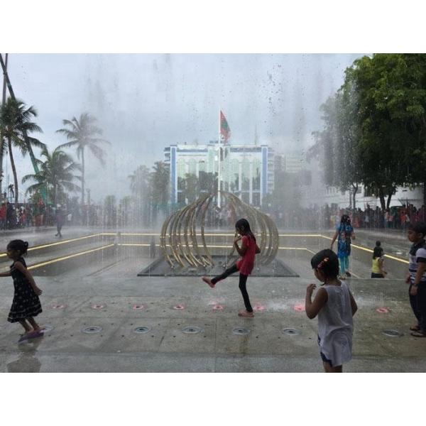 Настраиваемый красочный наружный пол Подземный фонтан сухой воды