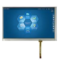 7 pouces TFT industriel montrent 40 l'interface de Pin 800x480 RVB avec l'écran tactile résistif