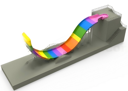 High Speed Wave Swing Water Park Water Slide U Shaped