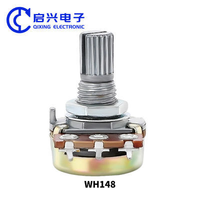 WH116AK Carbon Film Rotary Potentiometer ush Switch for Electronic Instruments