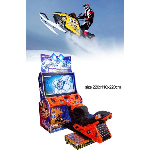 Режимы игры реалистического дизайна игрового автомата гонок автомобиля Snocross множественные