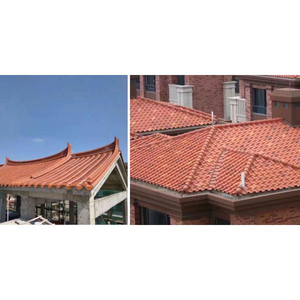 Виллы крыша материал 10 мм испанская глиняная крыша черепицы красная терракота