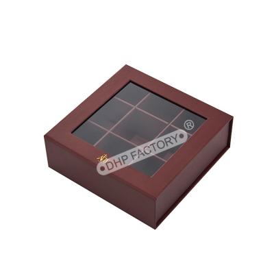 Sturdy Luxury Chocolate Boxes Packaging Chocolate Paper Box With Clear Window