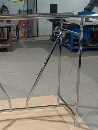 At-0156 Double Rail Rack With V Brace Wall Display Fixtures Versatile Usage