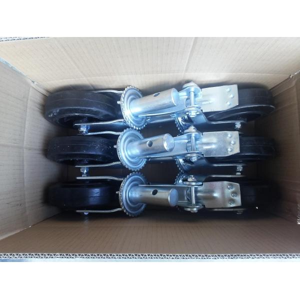 8 inch  scaffold caster cast iron wheels rubber caster wheels eagle frame 300kgs