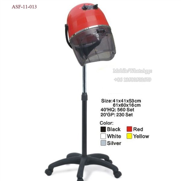 ASF-11-013 Red Color Salon Furniture Barber Beautiful Hair Steamer