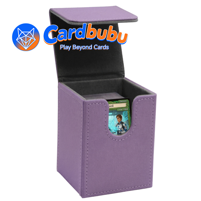 PU Leather Yugioh Boxes Trading Cards Stylish Magnetic Closure Pokemon Card Box Holder