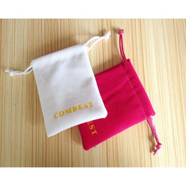 Выбитые мешки подарка бархата Эко Дравстринг ювелирных изделий логотипа дружелюбные