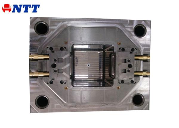 Single Cavity Steel Precision Injection Molding PET Clear Material for Fridge Bin