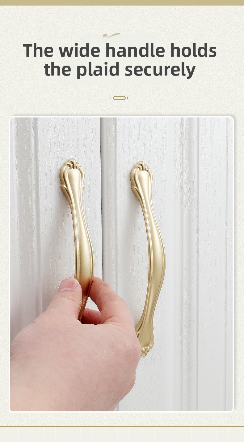 Modern Simple Luxury Golden Aluminum Alloy Durable Rectangle Cabinet Door Handle Invisible Kitchen Gym Closet Wardrobe Drawer