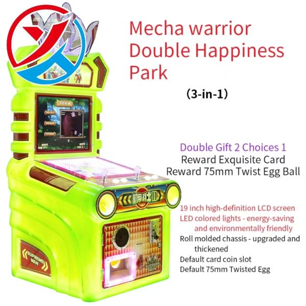Máquina de juego de doble palo operada con monedas, máquina recreativa para niños