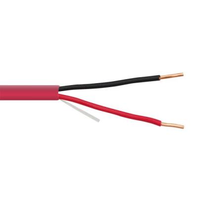 2C/18 AWG Red FPLR Security Shielded Fire Alarm Cable Unshielded Solid Bare Copper