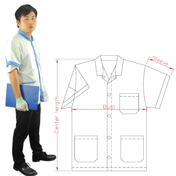 Free Sample offer Antistatic Jacket ESD polo T shirts