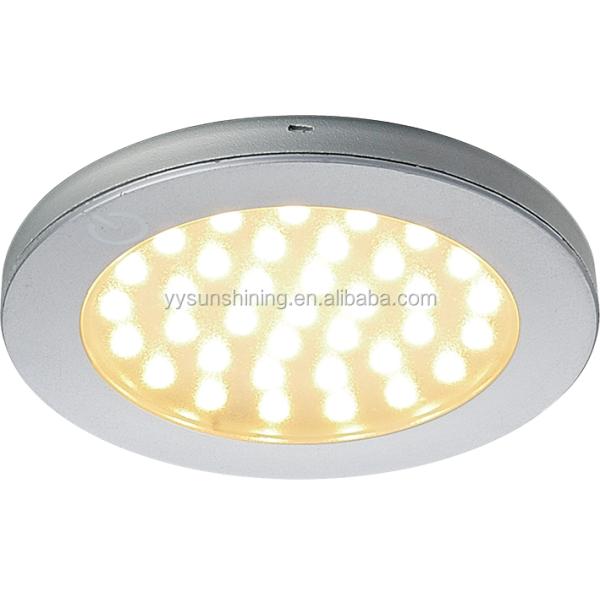 2700K-6500K Color Temperature Round Touch Switch LED Under Cabinet and Furniture Light