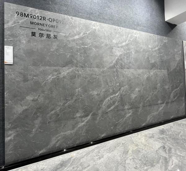 900x1800mm Grey Polished Glazed Porcelain Tile 0.5% WA