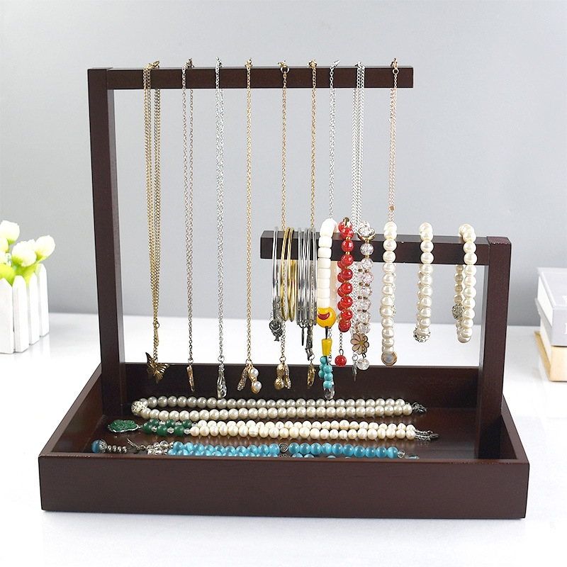 Solid Wood Bracelet Storage Rack Bracelet Display Jewelry Box Display Bracelet Watch Hanger Necklace Jewelry Display Rack