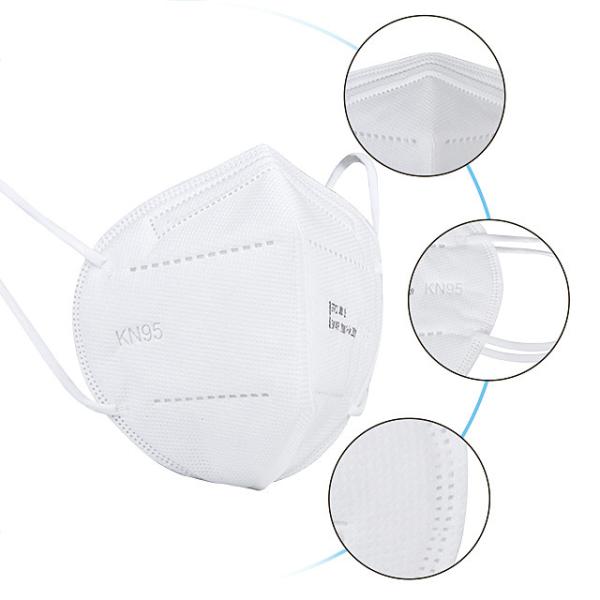 Anti Droplet KN95 Face Mask , Adult Disposable Dust Respirator With CE FDA Apprvoal