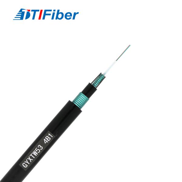 Outdoor Single Mode GYXTW53 G652D Armoured Fiber Cable