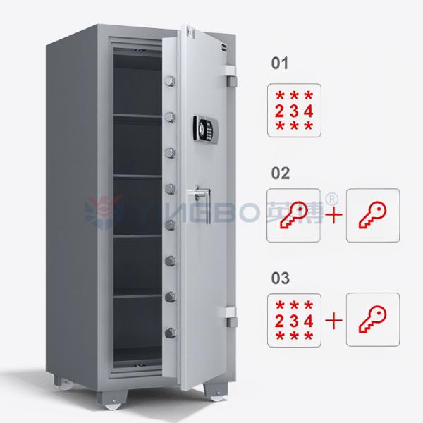 210±2kg Smart Fire Resistant Safe Fireproof Rating 120mins For Security YB/FH-158