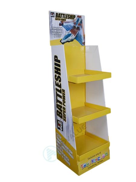 Durable Cardboard Floor Displays Foldable Product Display Stand For Promotion
