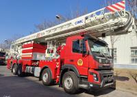 Carro de bombeiros de escada aérea de Shanghai Jindn com os 2 acima da flange telescópica DN150 do crescimento