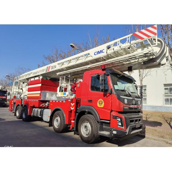 Shanghai Jindn Aerial Ladder Fire Truck  with 2 Up Telescopic Boom Flange DN150
