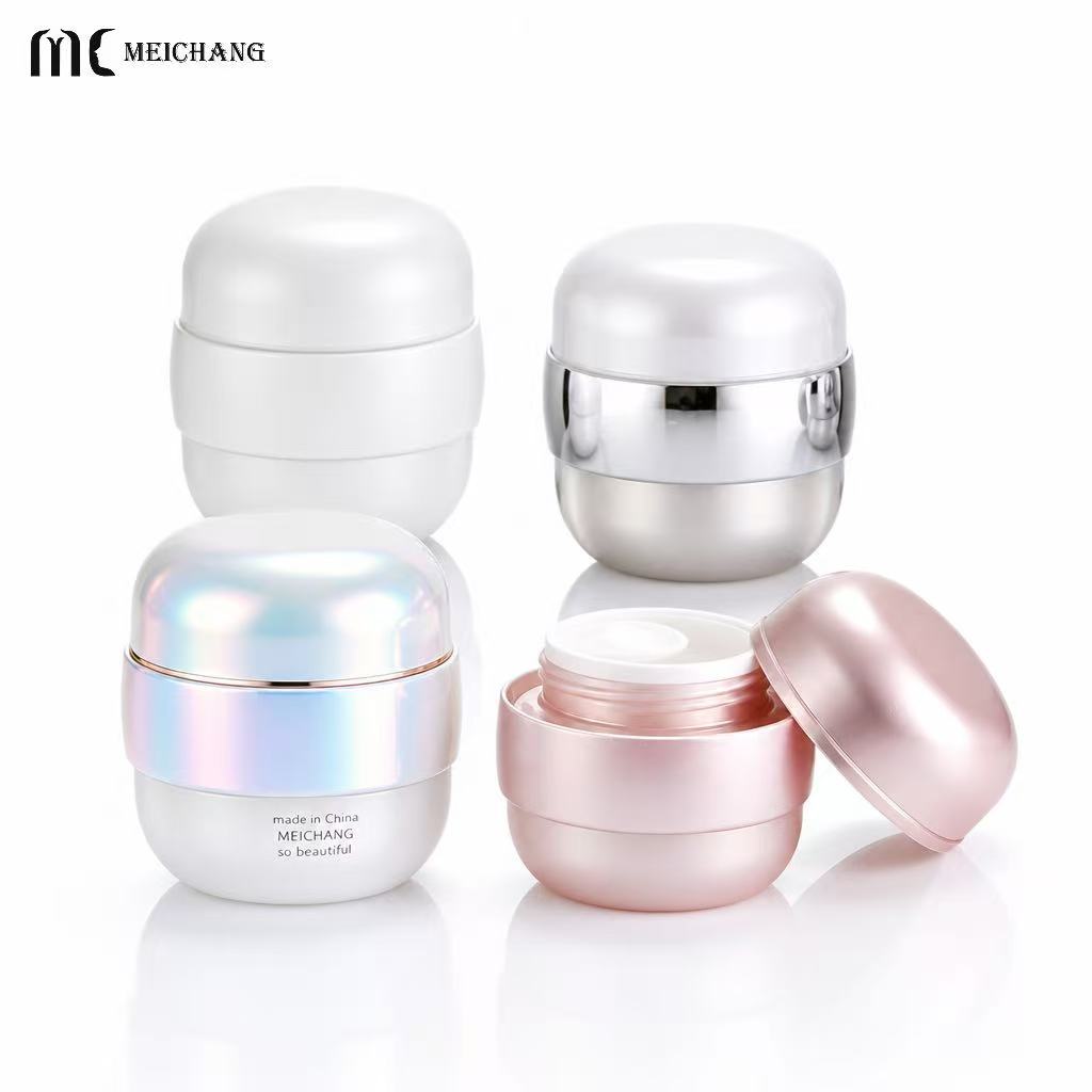 50g Double Wall Ball-Shaped Cosmetic Cream Jar for Premium Skincare Packaging(MC-P-569)
