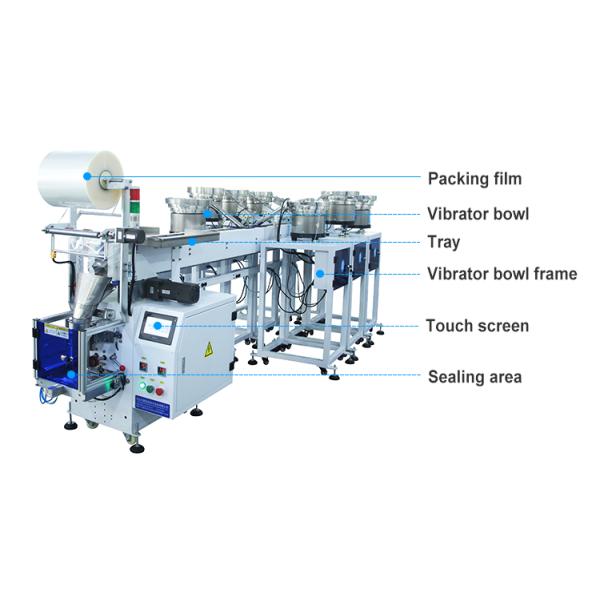 Automatic Sealer Screws Small Bag Tray Packing Machine