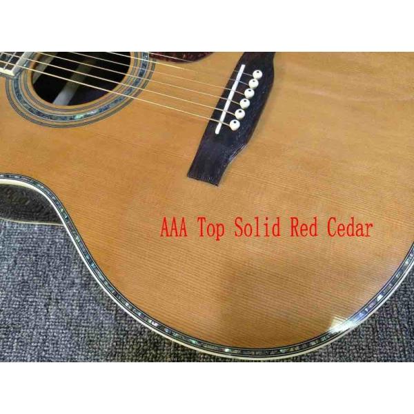 39 inches ooo45s Acoustic Guitar Top AAA Solid Red Cedar Abalone Binding Body With Fishman Pickups Rosewood fingerboard