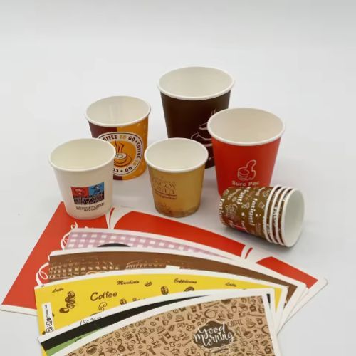 FSC Certification disposable China Supplier Wholesale 6oz 8oz PE Coated Paper Cup Fan