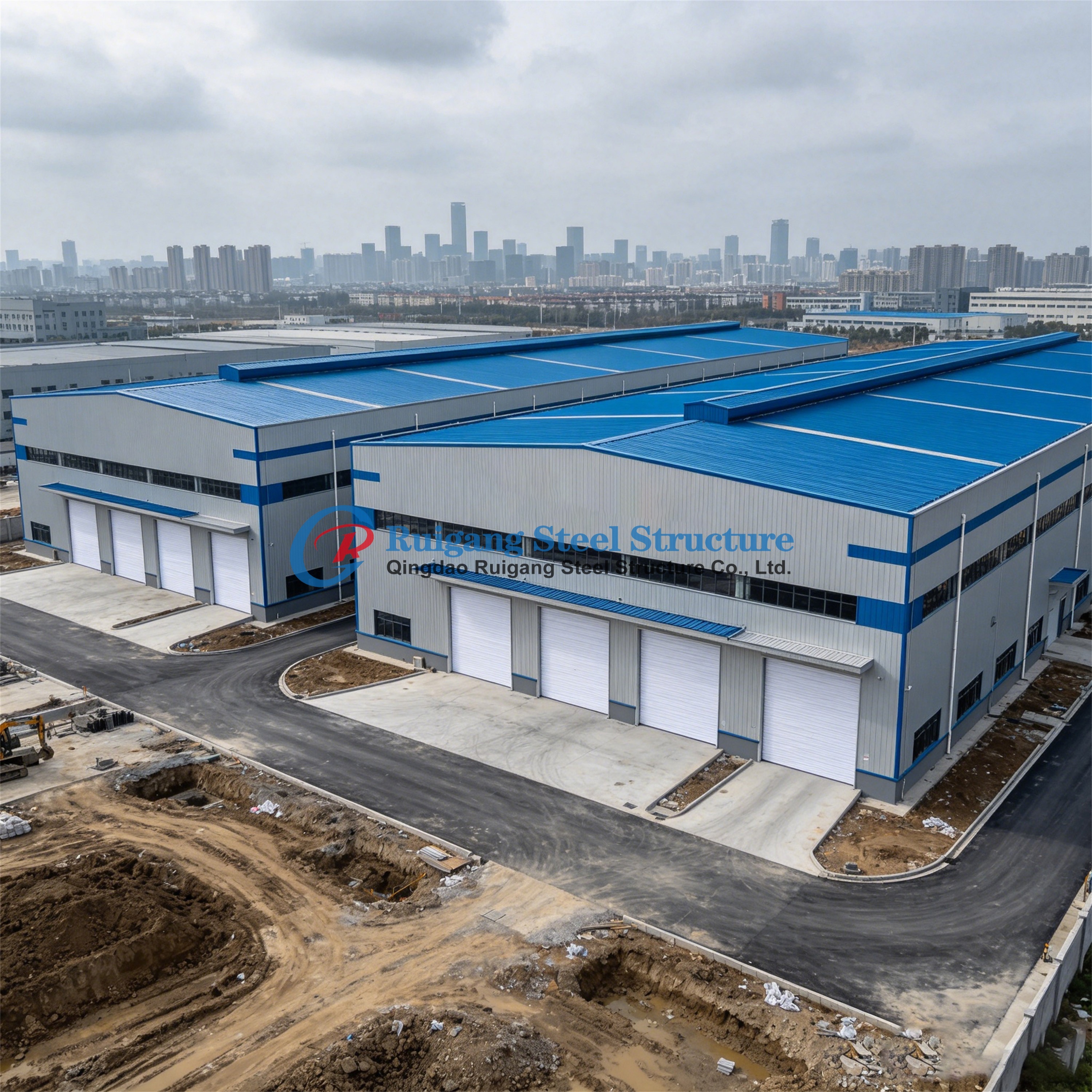 Industrial Steel Structure Warehouse Modular Metal Storage Shed 