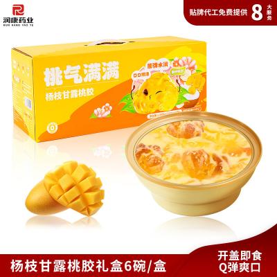 Cantonese Mango Pomelo Sago Peach Gum Dessert Chinese Sweet Soup FDA Approved