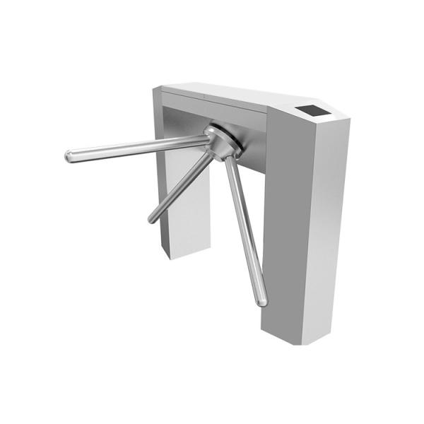 304 Stainless Steel Tripod Turnstile Gate with RFID Control System and 510mm Arm Length for Secure Pedestrian Access