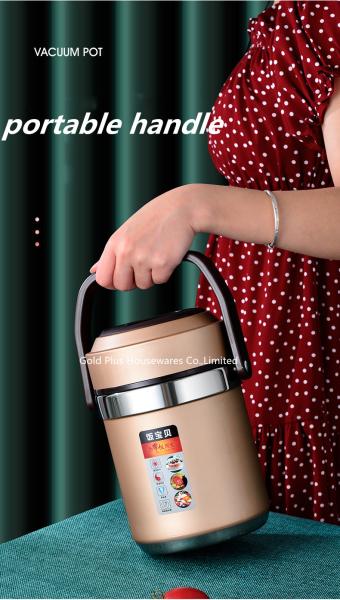 BPA Free SS Vacuum Insulated Food Container 2000ML Double Wall