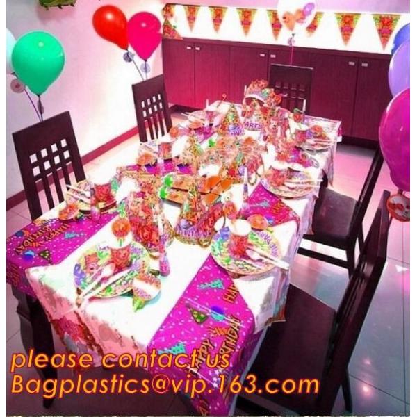 Polk Dot Plastic Tablecloth Tablecover Baby Shower Birthday Party Supply Decor Tablecloth, Party Supply Girls Birthday E