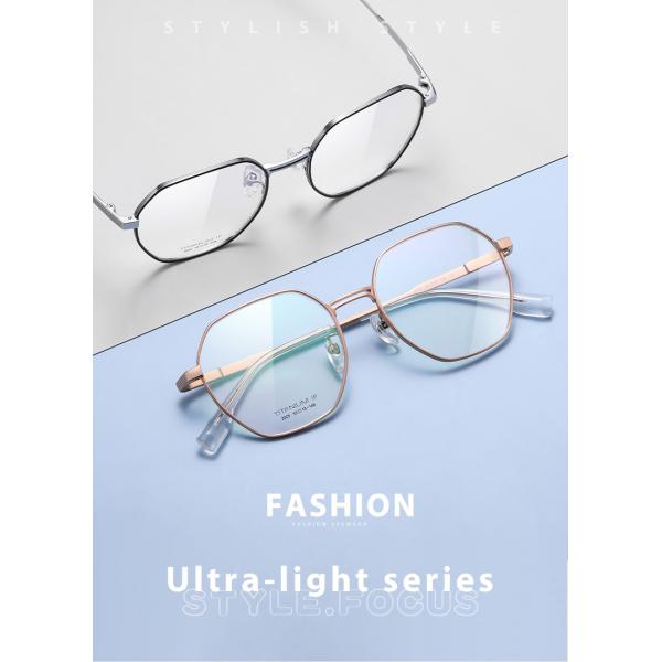 Полигональная миопическая плакировка IP стекел рамки титана для людей