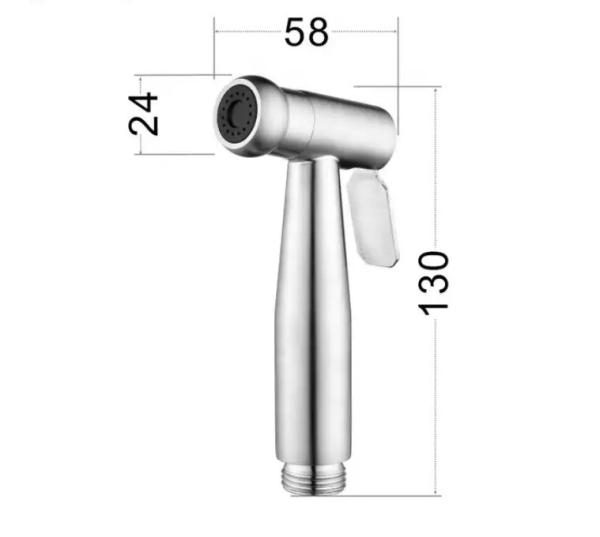 Sustainable 304 Stainless Steel Bathroom Toilet Bidet Faucet Sprayer Handheld Sprayer