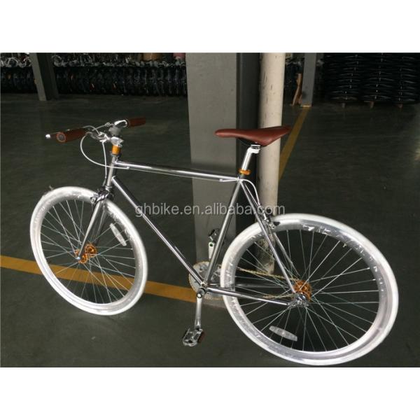 43mm Alloy Rim 700C Fixed Gear Cycle with Electroplate Finish and Chrome Steel Frame