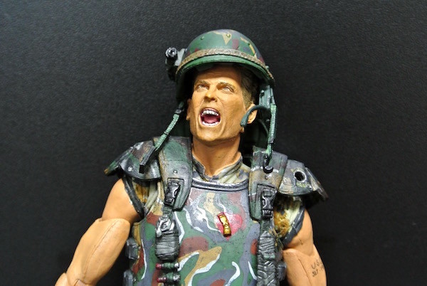 Camouflage Soldier Action Figures , Army Action Figures With Screaming Face