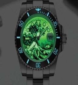 Waterproof 300m Stainless Steel Dive Watch C3 Super Luminous
