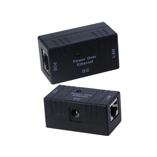 PoE Combiner- DC Power + Ethernet Data to RJ45 Output, Passive Power Over Ethernet Injector Cable for IP Camera / Access Point