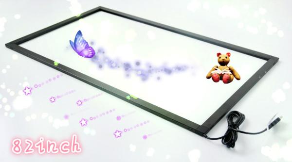 82 Inch Multi Points Ir Touch Overlay Frame For TV , CE / FCC / ROHS Certification