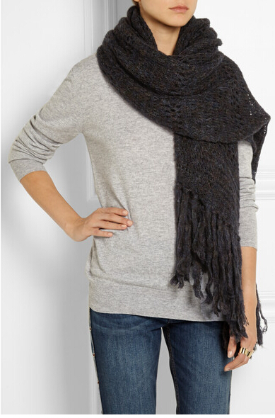 Lady Fashionable Knitted Scarf Wholesale In China